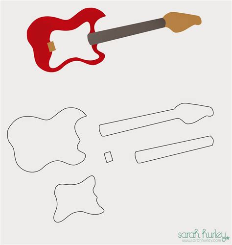 sarah hurley blog  rock card guitar template