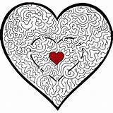 Mazes Valentines Valentine Maze Coloring Heart Puzzles Printable Kids Word Search Pages Words Shaped Printables Puzzle Simple Hard Rocks Easy sketch template