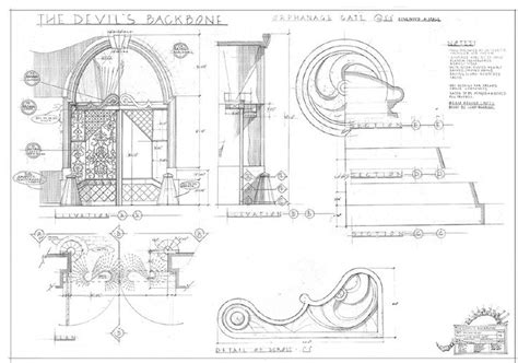technical drawing blueprints art