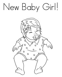 cute  latest baby coloring pages