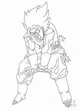Vegito Coloring Pages Template sketch template