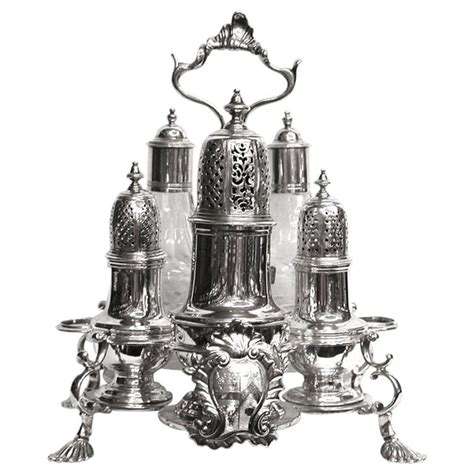 george 11 silver and glass warwick cruet 1743 1752 for sale at 1stdibs
