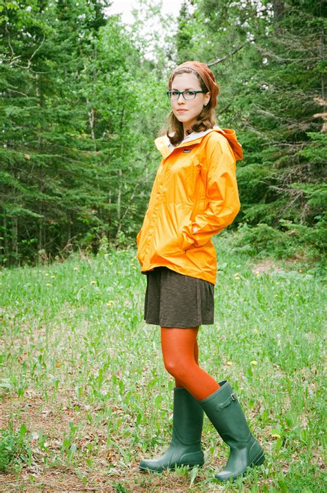 orange patagonia rain jacket shiny nylon
