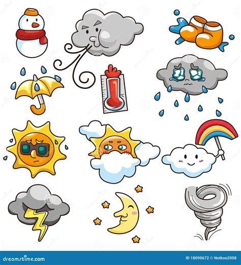 cartoon weather icon stock photography image