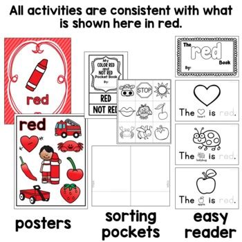 color red printables  samantha kelly teachers pay teachers