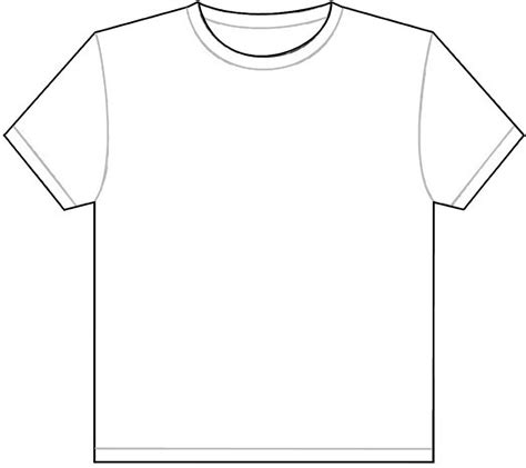printable blank tshirt template
