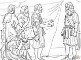 Coloring Joshua Gibeonites Pages Jordan River Jericho Bible Trick Israelites Battle Printable Para Crossing Colorear Los Color Sun Still Rahab sketch template