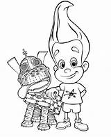 Neutron Jimmy Coloring Children Pages Kids Print sketch template