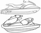 Coloring Pages Ski Sheets Drawing Jet sketch template