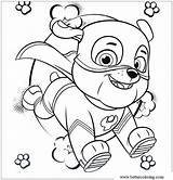Patrol Rubble Coloring Paw Pages Super Pups Hero Mighty Colouring Sea Printable Cute Print Coloringpagesonly Color Superhero Online Sheets Disney sketch template