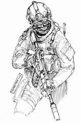 Soldier Militaire Forces Medic Operator Sketches Nvg Battlefield Disegni Teo Ops Combat Croquis Marsoc Tier Militari Kitup Soldiers Uniforms Soldat sketch template