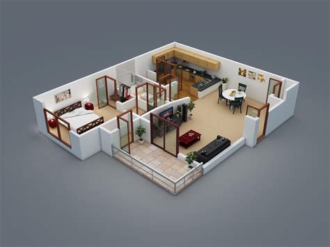 modern apartments  houses  floor plans  models