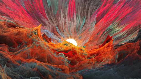 sunset abstract art  wallpaper