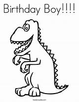 Coloring Birthday Boy Rex Pages Dinosaur Tyrannosaurus Indominus Outline Template Twistynoodle Built California Usa Favorites Login Add Noodle Cursive Clipartmag sketch template