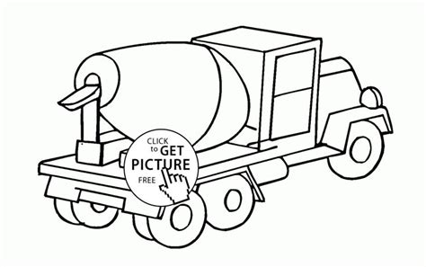 blue truck pages coloring pages