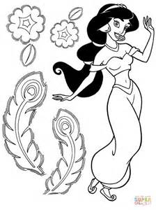 beautiful jasmine coloring page  printable coloring pages