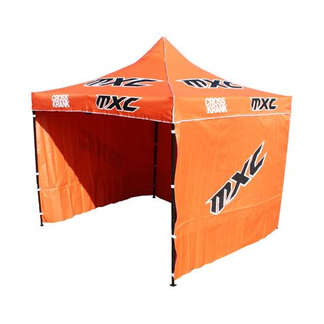 mxc crosskrank zelt ktm orange tent mit waenden im motocross enduro shop mxc gmbh