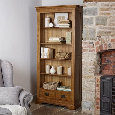 french farmhouse tall bookcase solid oak oak furniture land