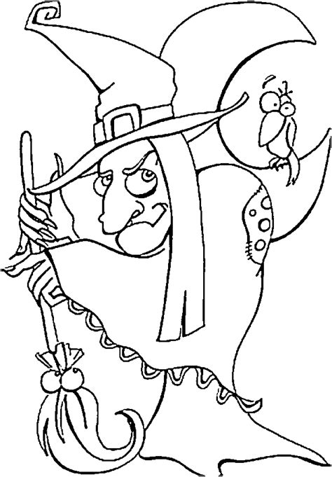 halloween witch coloring pages  kids