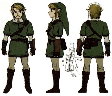 Twilight Princess Link Character Turnaround Character