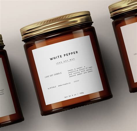 candle label template