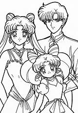 Sailor Moon Coloring Pages Girls Mamoru Sailormoon Usagi Anime Chibiusa Book Sheets Colorear Drawing Kids Dibujos Printable Adult Colouring Color sketch template