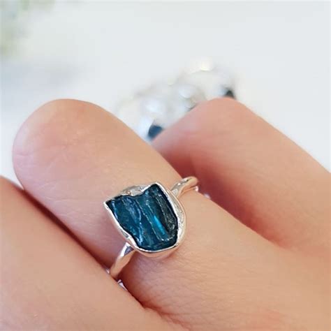 ringmaat mm ring blue rough  zilver zilveren ringen sieraden ideeen zilver