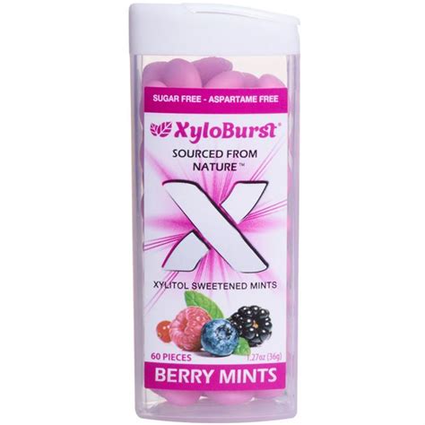 xyloburst mint  pieces  bottle berry mint