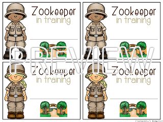 zookeeper  training zoo field trip  tags math  literacy