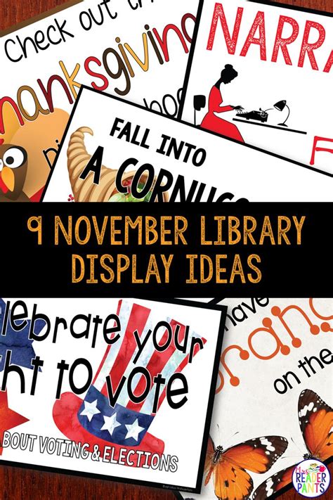 library display posters november  readerpants library displays