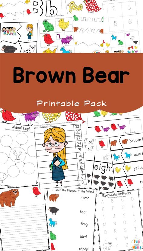brown bear brown bear     printable story extension