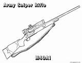 Sniper M40 Armas Yescoloring Nerf Militar Brownell Skull sketch template