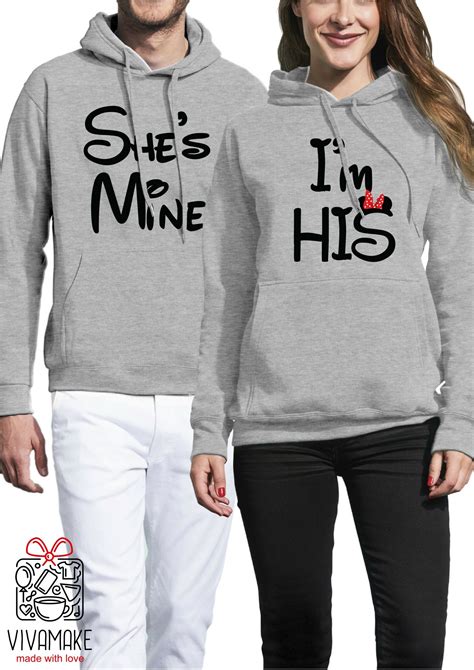 Disney Couple Hoodies Matching Couple Hoodies His And Hers Etsy His