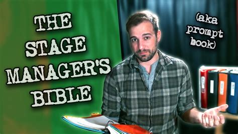 whats   stage managers prompt book aka sms bible youtube