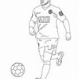 Soccer Playing Ronaldo Coloring Pages Rooney Players Hellokids Wayne Sport Christiano Football Kaka Samuel Etoo Thierry Henry sketch template