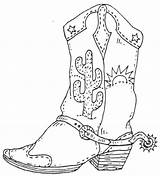 Coloring Cowboy Boots Boot Pages Western Southwest Southwestern Ebay Theme Choose Board sketch template