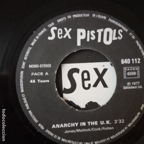 Sex Pistols Anarchy In The Uk French First Comprar Discos Singles