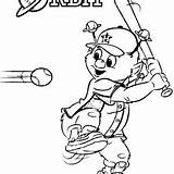 Coloring Mlb Pages Mascot Mascots Getcolorings Getdrawings sketch template