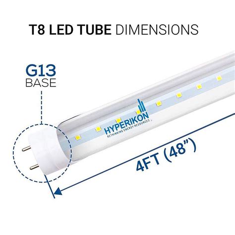 frosted hyperikon    led tube light  ft single  powered