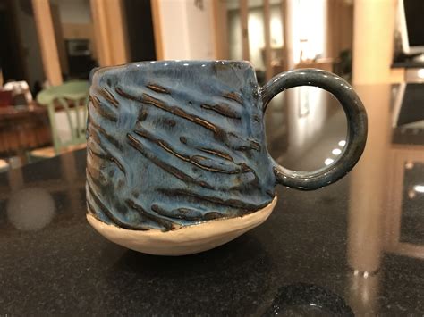 sapphire float  slow cool mugs glassware pottery