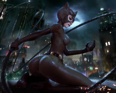 Rule 34 1girls Ass Batman Series Belt Bodysuit Cat Ears Catwoman
