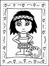 Maori Colouring Girl Pages Coloring Poster Printables Getdrawings sketch template