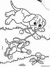 Puppies Colorat Ausmalbilder Animale Welpe Planse Catelusi Dieren Desene Uitprinten sketch template