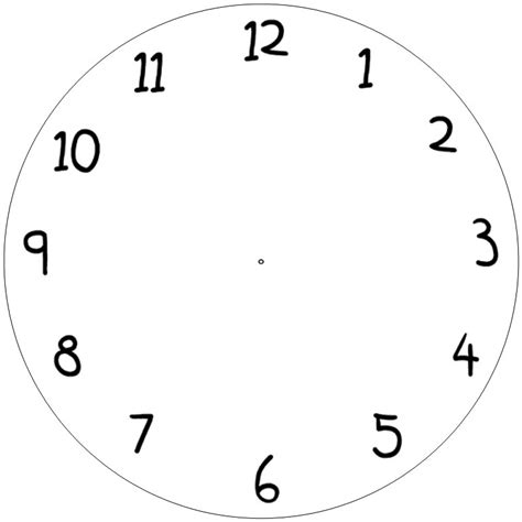 printable clock clipart