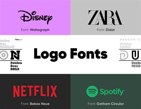 logo fonts  choose  real examples rgd