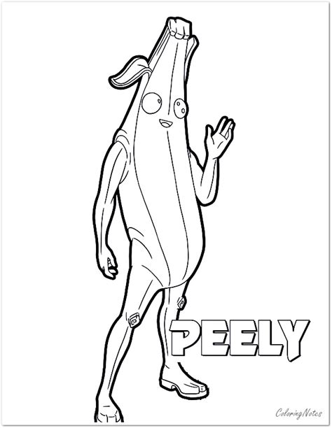 peely coloring pages coloring home