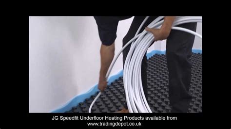 installing  jg speedfit floor panel underfloor heating system youtube