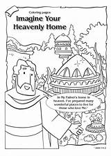 Imagine Heaven Coloring Pages Father Slideshare sketch template