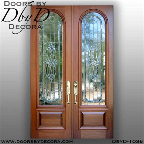 Custom Estate Leaded Glass Exterior Doors Wood Doors By Decora