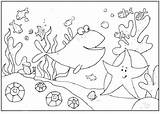 Coloring Underwater Pages Scene Drawing Water Under Ocean Kids Scenes Printable Getcolorings Color Animals Getdrawings sketch template